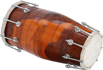 Dholak - Maharaja Musicals Dholak Drum, Professional, Sheesham (400x300), Png Download