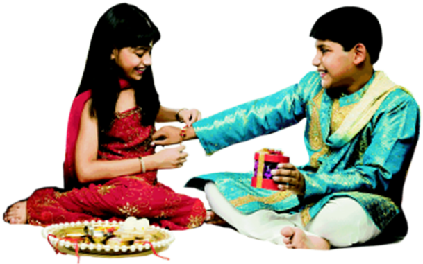Raksha Bandhan Png Image With Transparent Background - Raksha Bandhan Images Png (616x383), Png Download