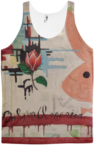 "only In America" Classic Fit Tank - Sleeve (600x600), Png Download