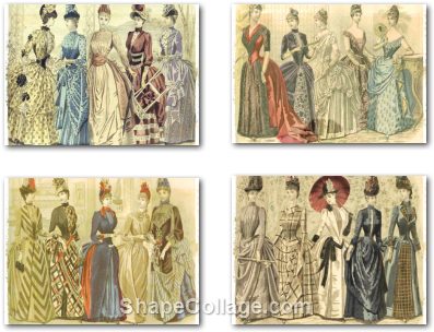 Vintage Collage Sheet Free - Collage (445x353), Png Download