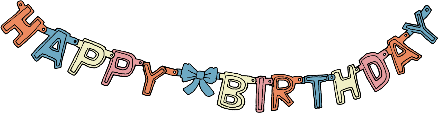 Birthday Garland - 【tattly/タトリー】タトゥーシール タトゥリー2 輸入雑貨【メール便ok】 (2048x2048), Png Download