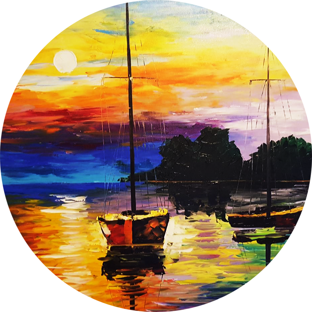 Leonid Afremov Art - Art (1008x1008), Png Download
