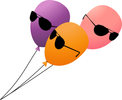 Computer Icons Birthday Humour Download Balloon - Fun Balloon Png (414x340), Png Download