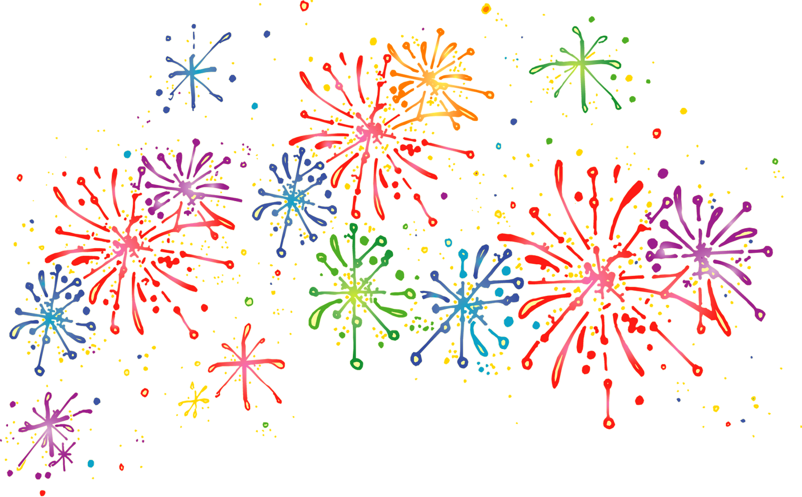 Firework - Fireworks Clipart (1600x991), Png Download