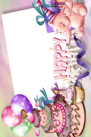 Birthday Photo Frames - Birthday (320x480), Png Download