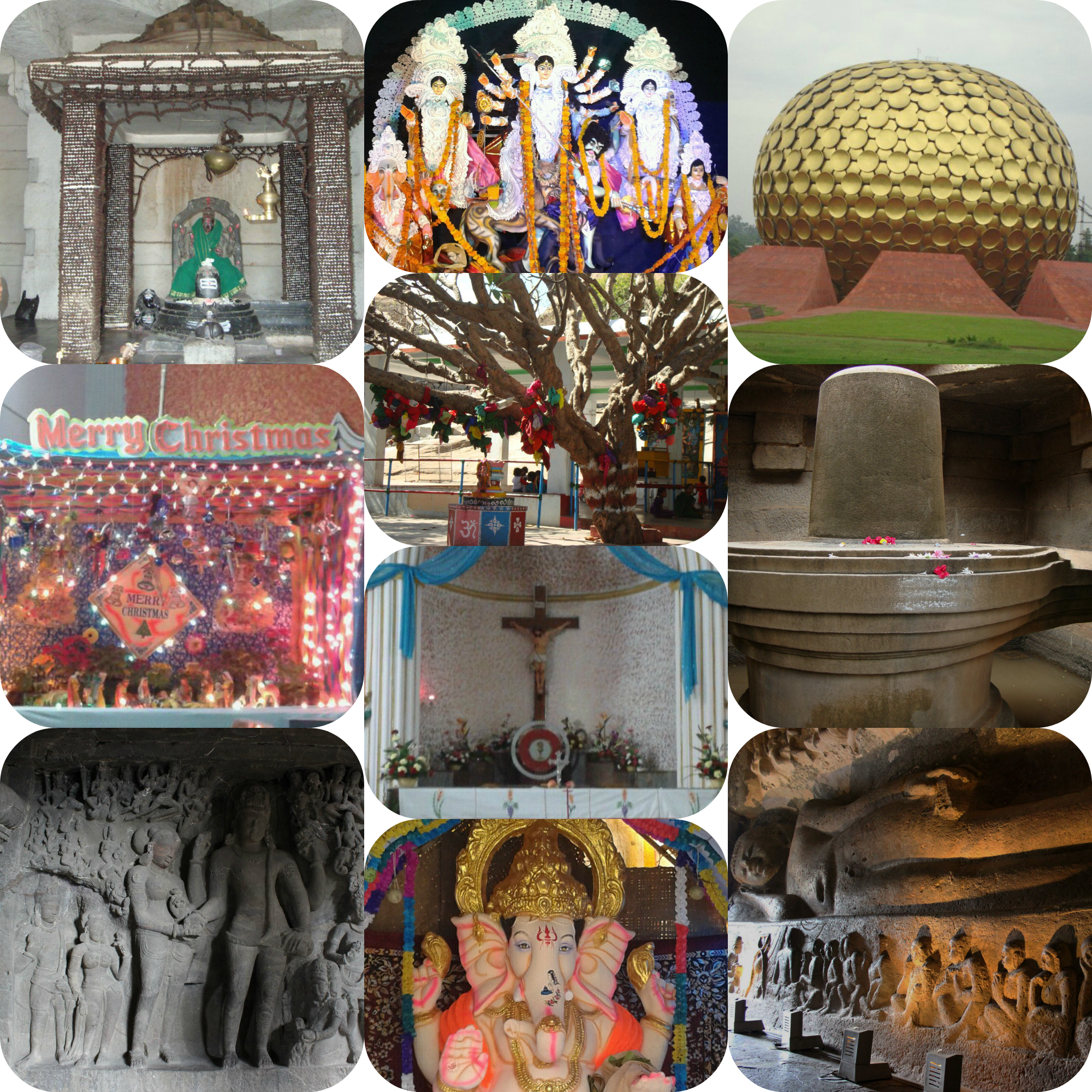 Picmonkey Collage - Matrimandir (2000x2000), Png Download