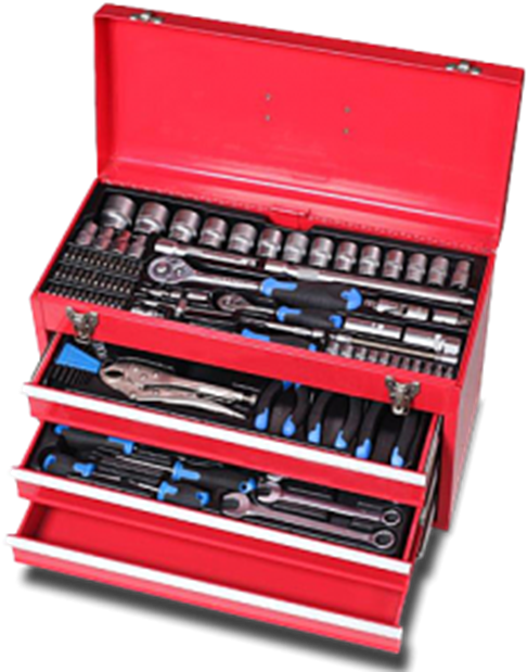 Amco 117 Piece Toolbox Set - Tool Box Set (546x635), Png Download