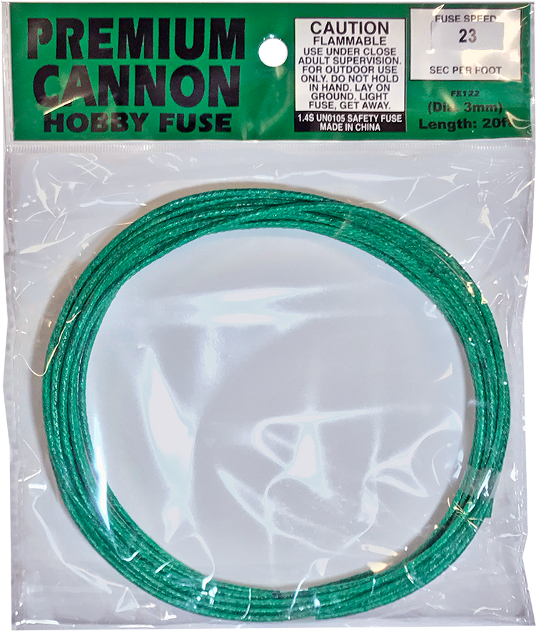 Medium Cake Fuse 16 To 18 Sec/ft - Cannon Fuse Label (1000x1000), Png Download