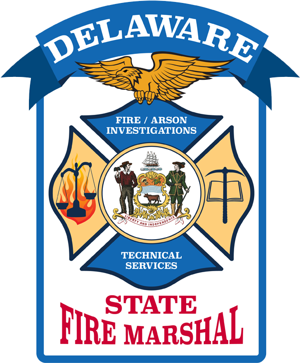 Delaware State Fire Marshal Seal - Marshall Investigation Fire (750x750), Png Download