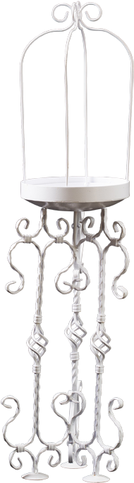 Flower Stand White Metal 135cm X 30cm - Compact Fluorescent Lamp (800x800), Png Download