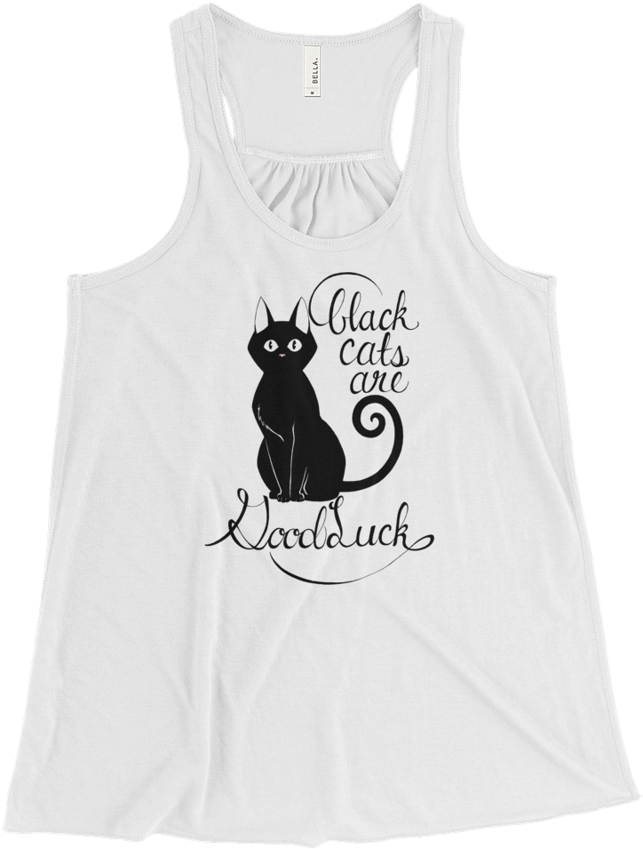 Image Of Black Cats Are Good Luck- Women's - Black Cat (1000x1000), Png Download