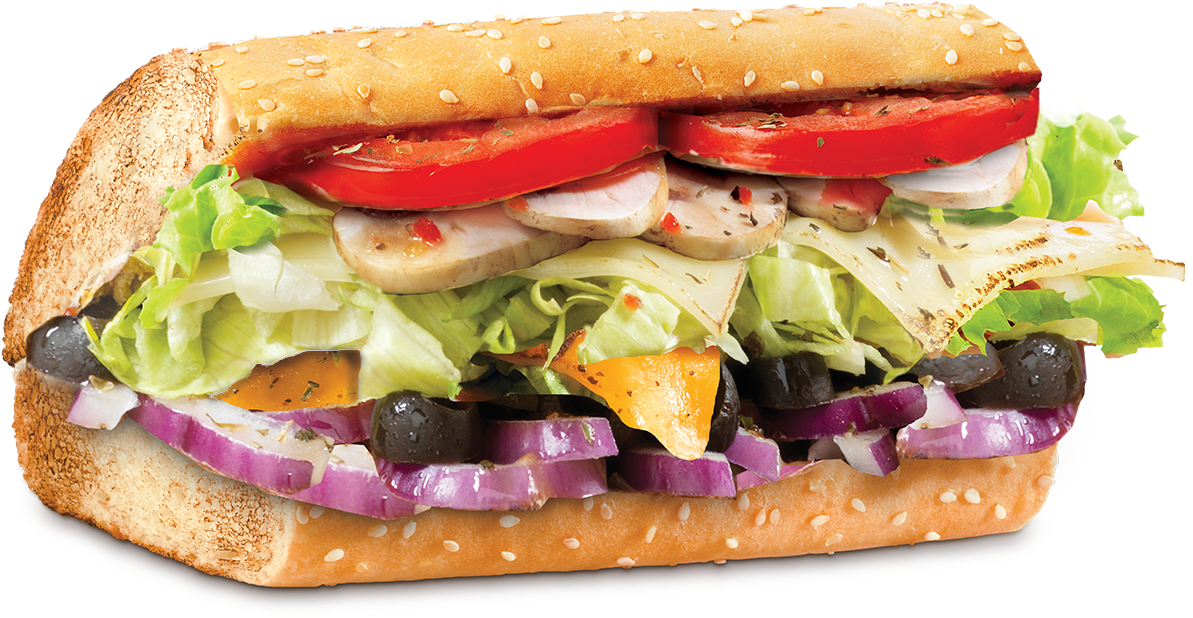 Deli Classic Subs - Veg Sub Sandwich Png (1200x617), Png Download