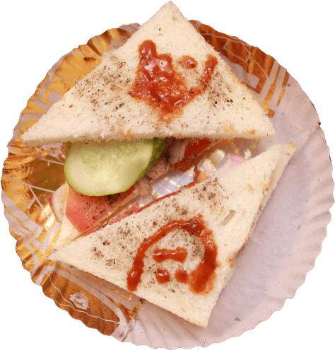 Veg Sandwich - Vegetable Sandwich (500x516), Png Download