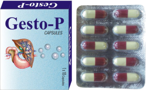 Gesto-p Capsule - Gesto Capsules (500x309), Png Download