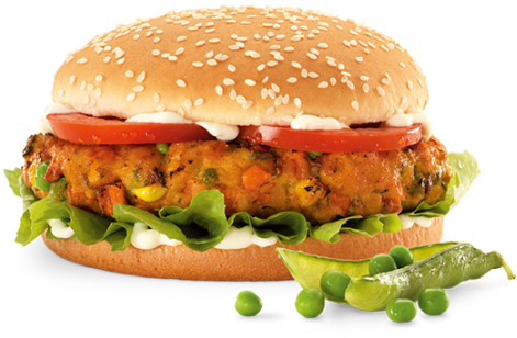 How Healthy Are Vegan Burgers And Meats - Veggie Burger Png (496x350), Png Download