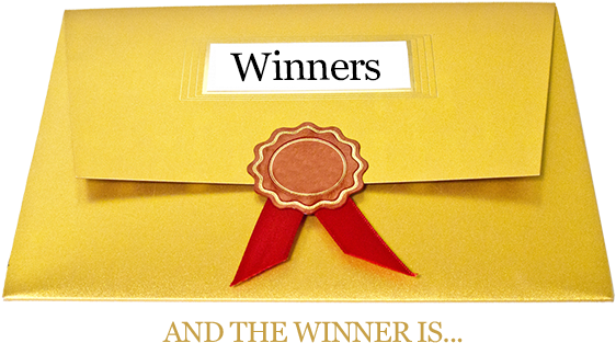 Click The Envelope Above For A List Of Past Winners - Award Winners (600x346), Png Download
