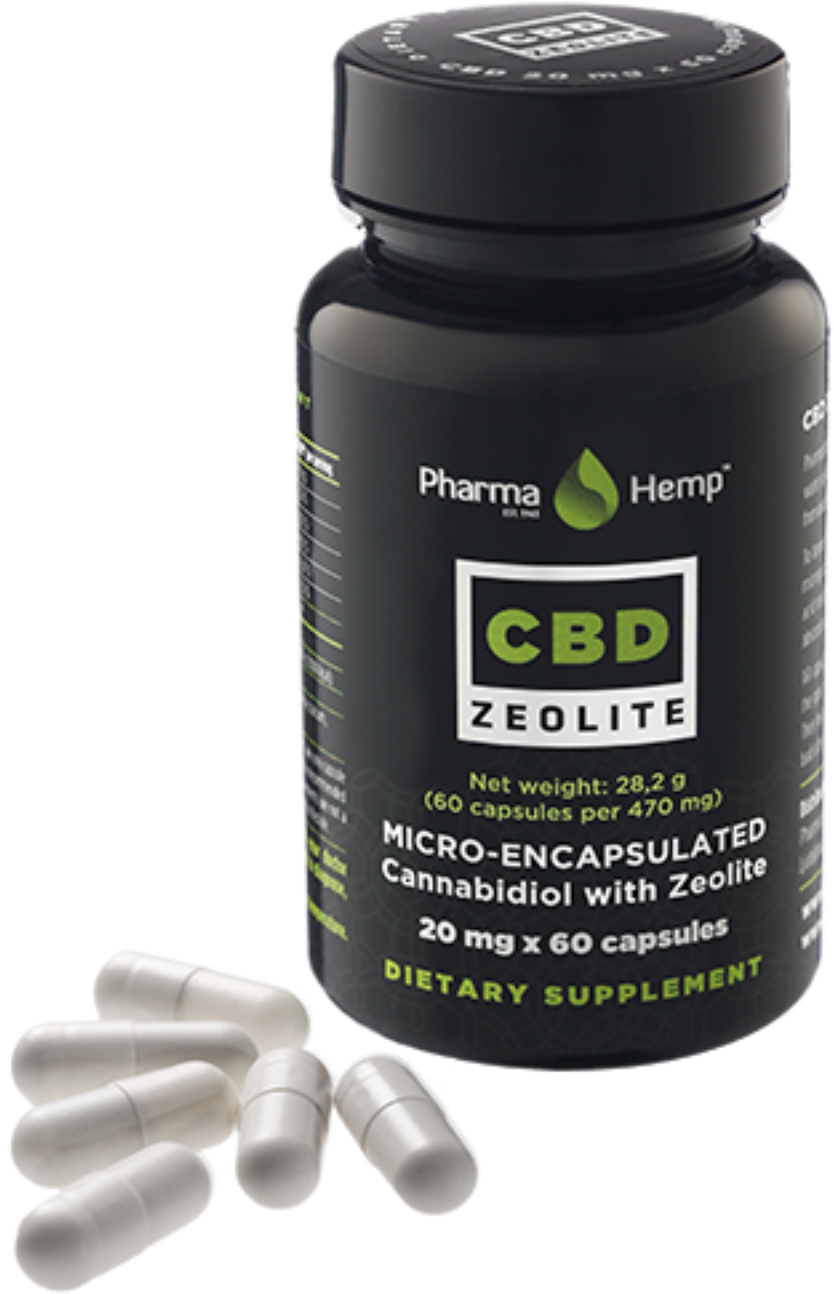 Cbd Zeolite Capsules 20 Mg - Cannabidiol (1600x1600), Png Download