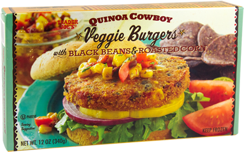 Box Of Trader Joe's Veggie Burgers - Trader Joe's Veggie Burger (728x324), Png Download