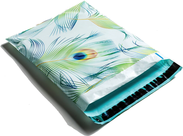 Designer Mailers Peacock Poly Mailers - Peacock Poly Mailers (650x487), Png Download