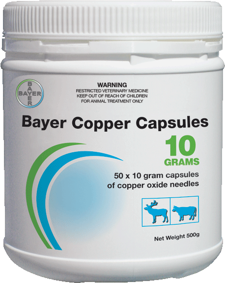 Bayer Copper Capsules 10 Grams - Bayer (504x631), Png Download