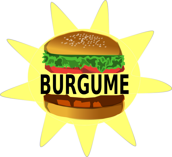 My Journal: 6x9 Blank Lined Journal - Burger Food (600x549), Png Download