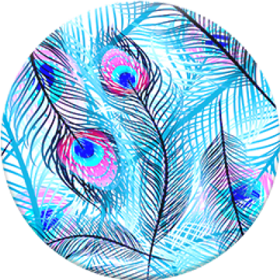 Kd 4 - - Peacock Popsocket (500x500), Png Download