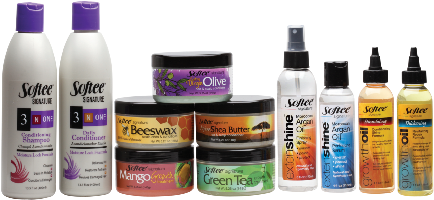 Hair Products Png Banner Black And White - Softee Extenshine Argan Oil Finishing Spray 6oz (950x475), Png Download