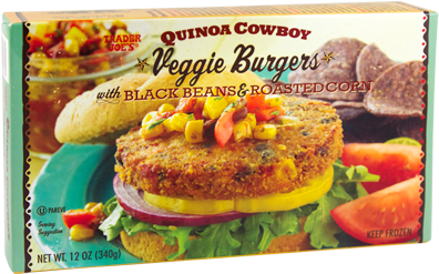 Trader Joe's Quinoa Cowboy Burger - Trader Joe's Veggie Burger (600x323), Png Download