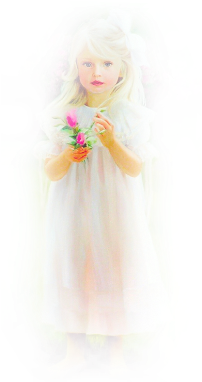 Enfants Filles Dessins - Drawing (409x807), Png Download