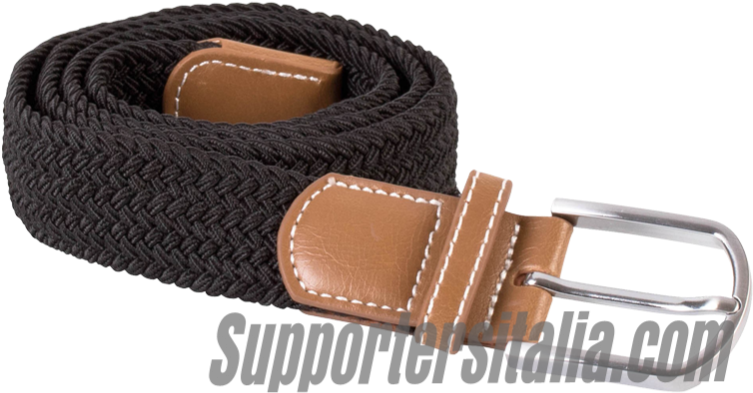 Brad Belt - Ceinture Tressée Élastiquée - Kp805 - Noir (767x1023), Png Download