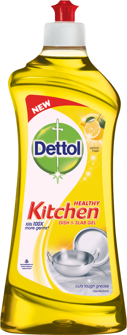 Dettol Healthy Kitchen Dish And Slab Gel - Dettol Kitchen (1200x1200), Png Download