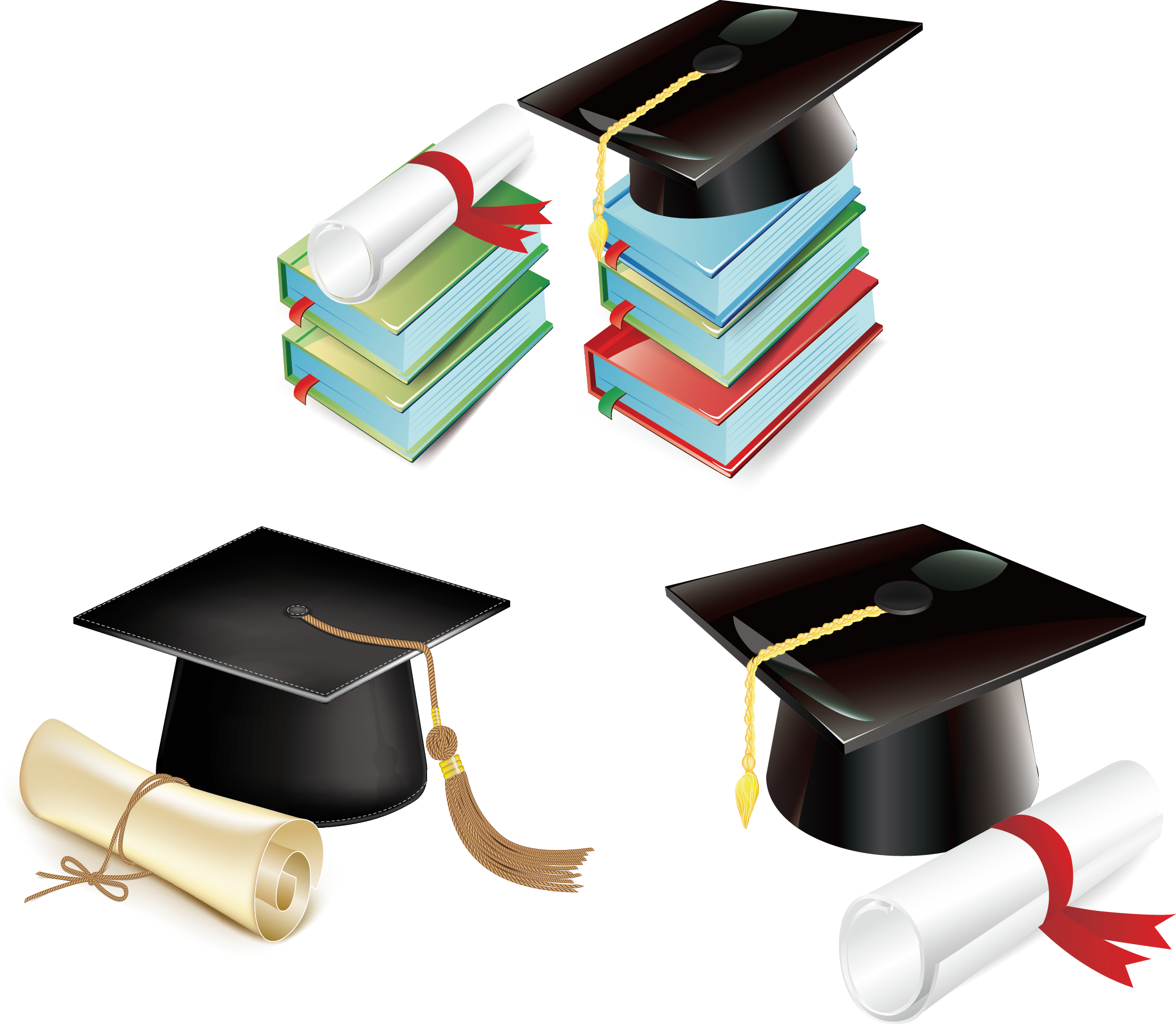 Cap And Diploma Png - Birrete Y Diploma (2236x1947), Png Download