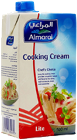 Picture Of Almarai Cooking Cream Lite 500ml - Low Fat Cooking Cream (500x500), Png Download