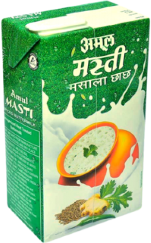 Amul Masti Spiced Buttermilk Tetra Pak (500x500), Png Download