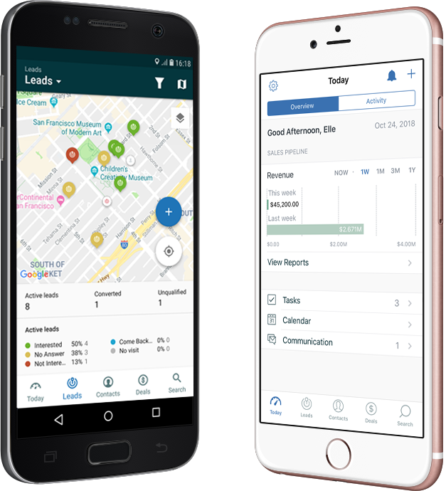 Get Started With Sell - Customer-relationship Management (627x690), Png Download