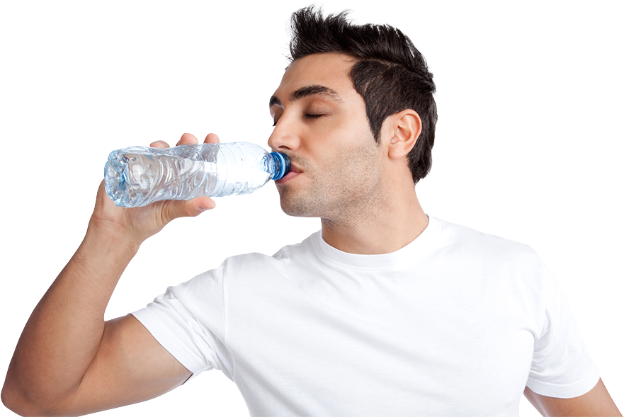 El Aqua Engineering Concepts Clip Art Black And White - Man Drinking Water Png (881x589), Png Download