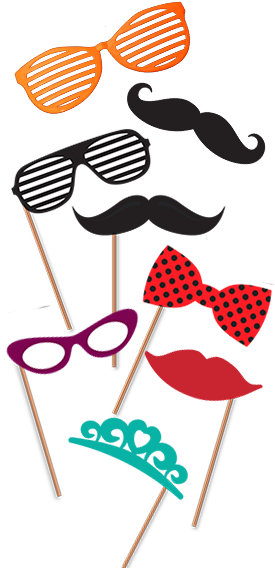 Party Accessories - Booth Props Transparent Background (287x584), Png Download