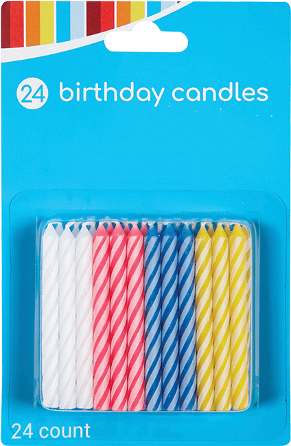 Birthday Candles 24 Count - Birthday (750x750), Png Download