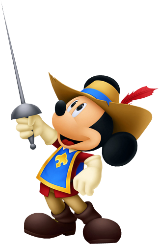 Mickey Mouse- Musketeer Outfit Kh3d - Kingdom Hearts Dream Drop Distance (331x506), Png Download