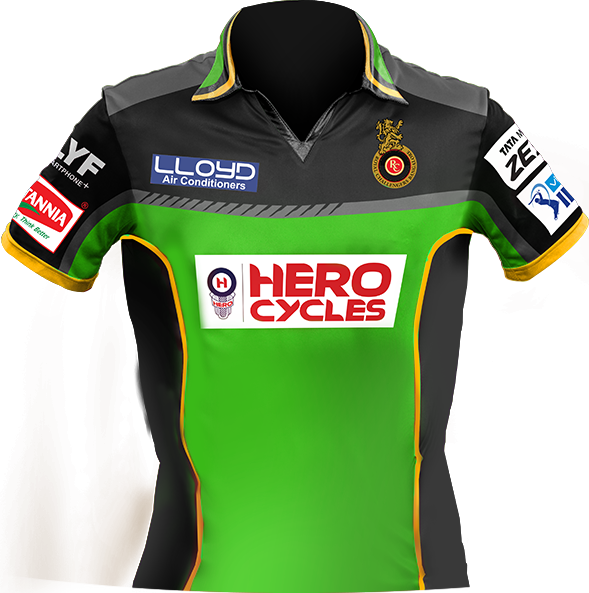 Rcb Green Jersey Buy Online PNG Image 