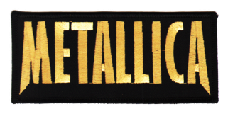 Metallica "gold Logo " Patch - I Disappear (350x350), Png Download