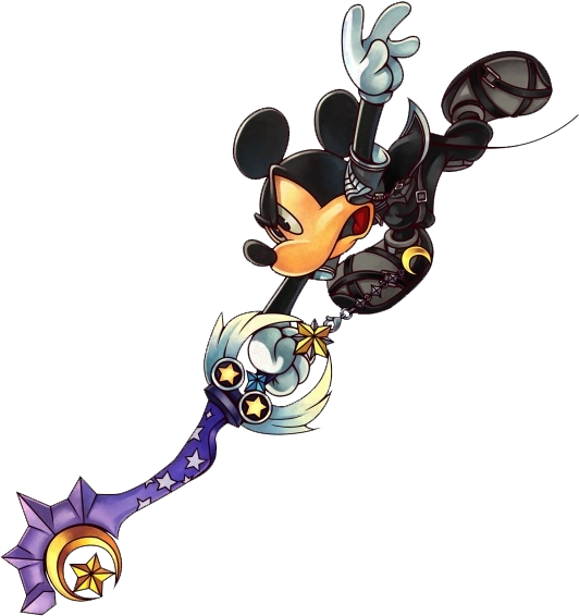 Mickey Mouse 2 Khbbs - Mickey Mouse Kingdom Hearts Birth Sleep (541x573), Png Download