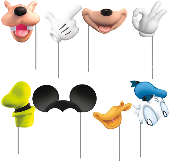 Mickey Mouse Party Photo Props - Mickey Clubhouse Photo Booth Props (480x480), Png Download
