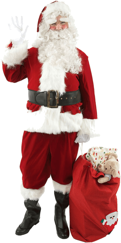 Father Christmas Transparent (600x951), Png Download