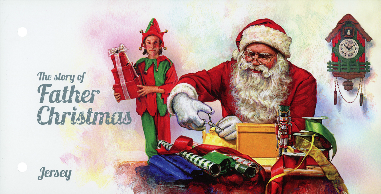 Jersey Post Price - Santa Claus (1435x747), Png Download