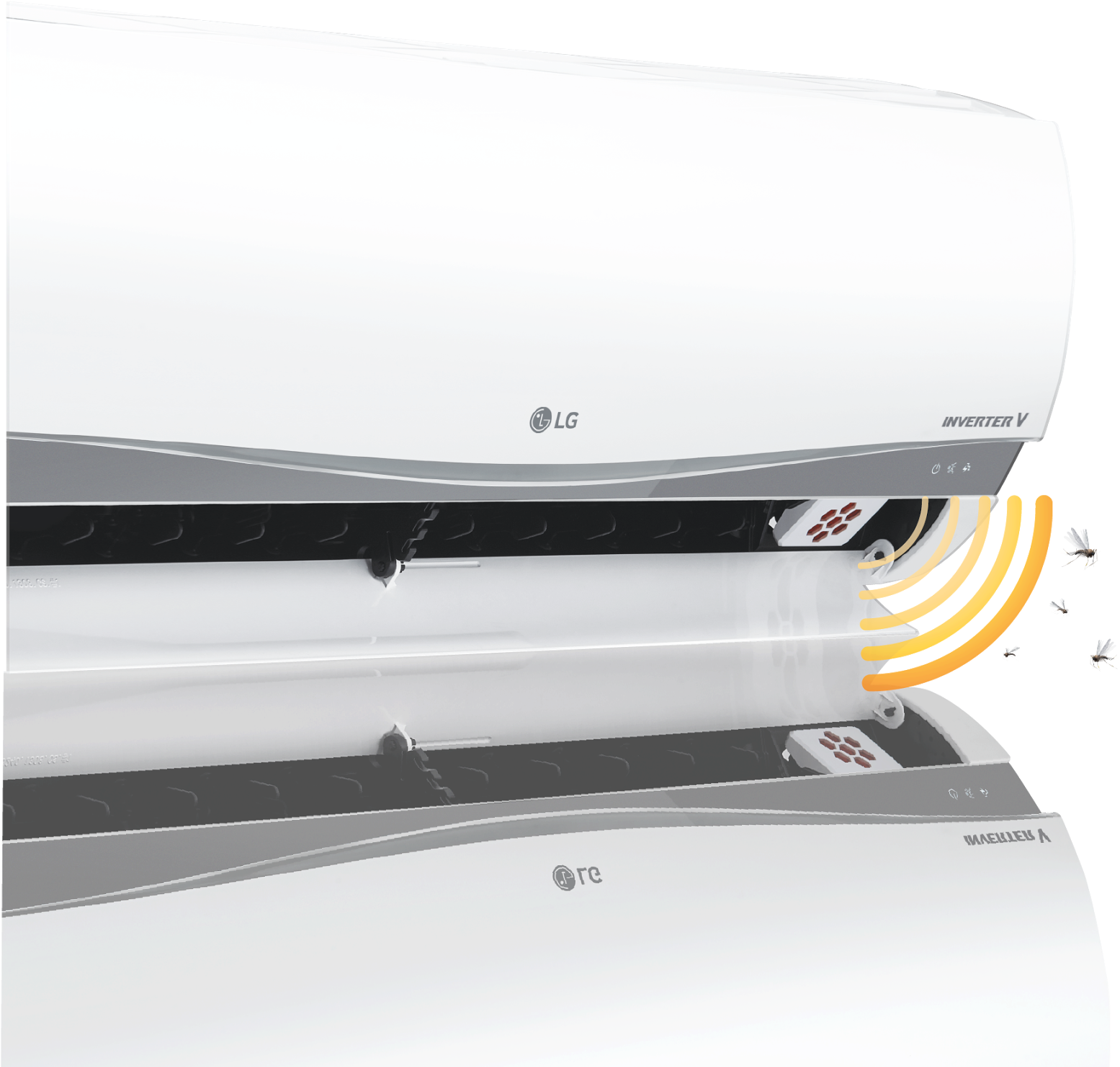 Gdisease-free Interiors With Lg Mosquito Away Technology - Power Inverter (1024x981), Png Download