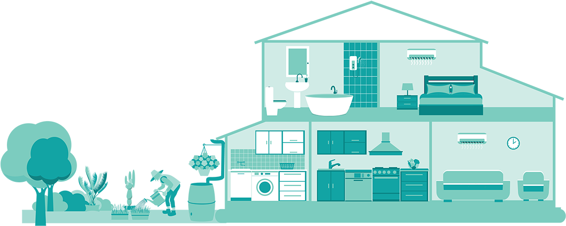 Every Action To Conserve Water Helps - Saving Water (1140x500), Png Download