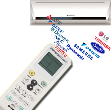 York Universal Air Conditioner Remote - Winnereco Universal Lcd A/c Remote Control Controller (375x370), Png Download