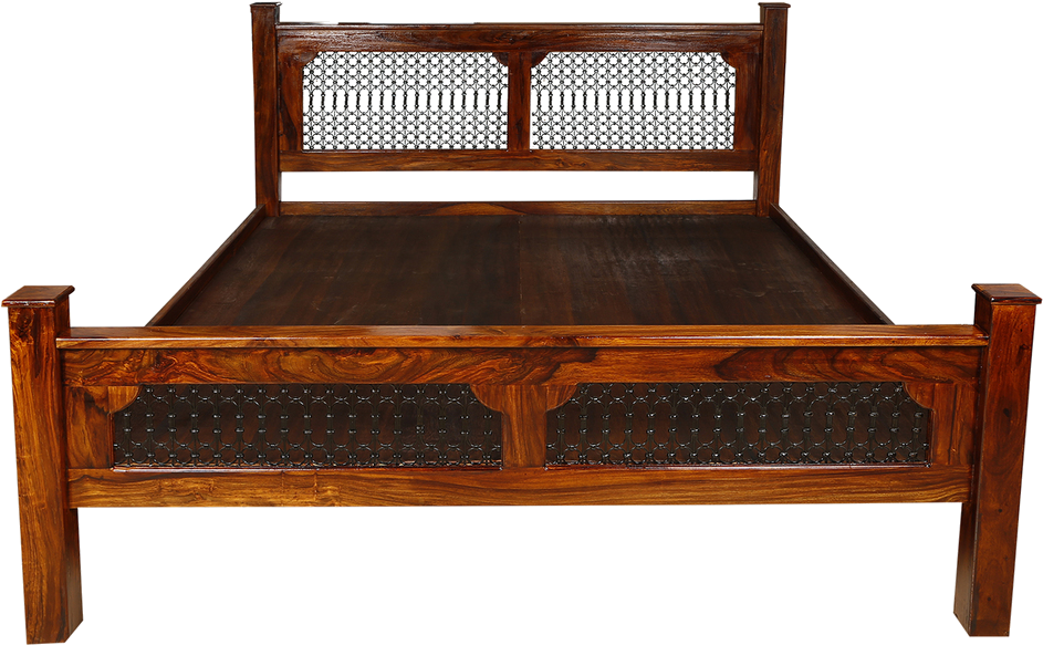 Sheesham Wood Bed King Size - Bengaluru (963x963), Png Download