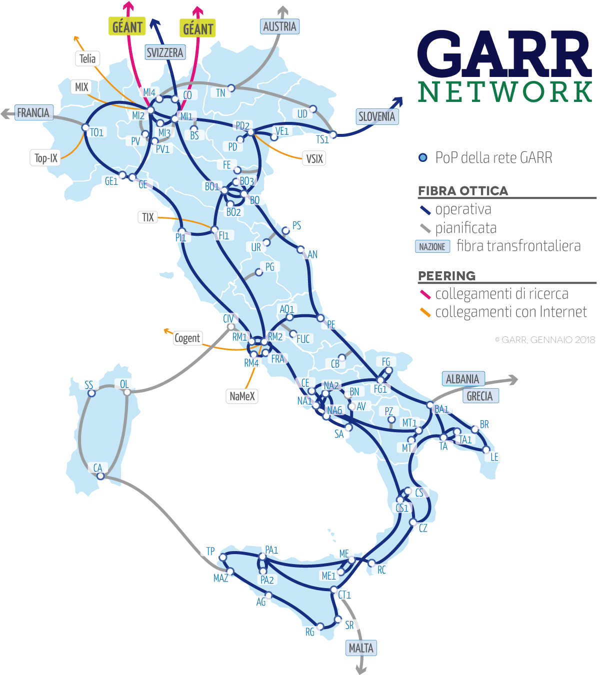 Garr Network Map (1200x1351), Png Download